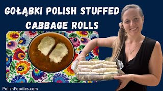 How To Make Gołąbki Polish Stuffed Cabbage Rolls [upl. by Yerhcaz354]