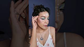 blue eyeshadow makeup tutorial makeup makeupartist makeuptransformation [upl. by Reinal]