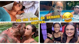 Vlog mergulhamos na piscina com peixes  contei o segredo para emagrecer muito  família  Olímpia [upl. by Lamiv]