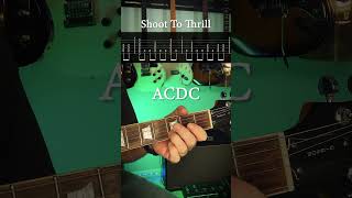 Shoot To Thrill Guitar Riff by ACDC [upl. by Yeuh884]