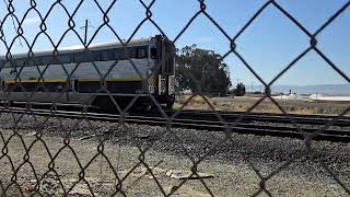 Amtrak Capitol Corridor 728 at Newark CA with CDTX 8301 Cab Car and 2103 SC44 amtrak [upl. by Lona637]