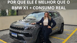 Anda muito mais que o BMW X1 e custa R 75 mil a menos  novo Jeep Compass Blackhawk 20 turbo 2025 [upl. by Mrots]