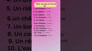 French Phonetics  EAU Sounds pronunciation [upl. by Anas157]