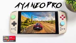 The AllNew AYA NEO PRO Is A HandHeld Ryzen 7 Beast HandsOn First Look [upl. by Airtap]