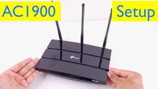 TPLink AC1900 Smart WiFi Router  Setup  Archer A9 [upl. by Oelc]