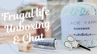 🥰 Unboxing Treasures with Onedaysaving ♡ Knitting Crochet Weaving amp Sewing Chat ♡ Frugal Living UK [upl. by Nolaf575]