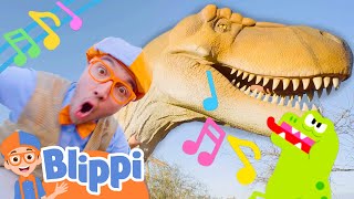 Blippis TRex Dinosaur Song Blippi Educational Science Songs for Kids [upl. by Belayneh]