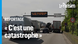 Le périphérique à 50 kmh met déjà les Parisiens sur les nerfs [upl. by Ylecic]