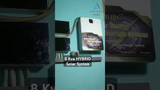 8 kva HYBRID SOLAR SYSTEM [upl. by Fesuoy]