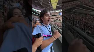 Benson Boones reaction to Taylor Swift praising him ❤️ [upl. by Nyladnewg]