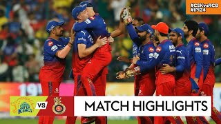 RCB vs CSK 68th ipl Match Highlights 2024  18th may 2024  RCB vs CSK ipl Highlights 2024 [upl. by Anaujnas]