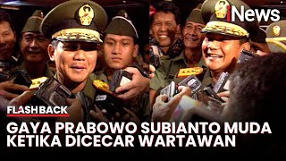 Gaya Prabowo Subianto Muda Ketika Dicecar Wartawan saat Sertijab Dansesko ABRI [upl. by Aticilef]