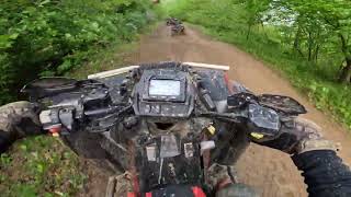 Polaris Scrambler 1000 Sportsman 1000 s Renegade 1000 xxc Hatfield McCoy Trails [upl. by Eekcaj]