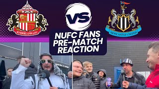 Sunderland vs Newcastle United 03  NUFC pre match fan interviews nufc newcastleunited [upl. by Owena]