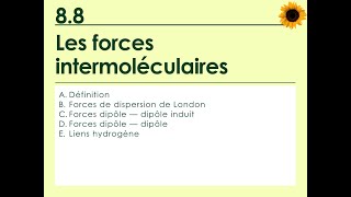 88 Les forces intermoléculaires [upl. by Sigfrid704]