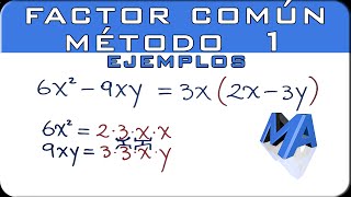 Factor comun metodo 1  Ejemplos [upl. by Fransis5]