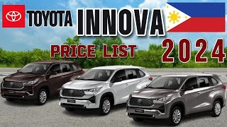 Toyota Innova Price and Specifications 2024 [upl. by Alesi497]