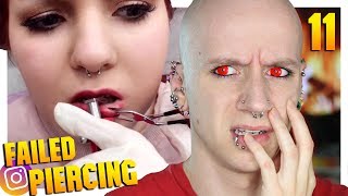 Reacting To Terrible Piercing Fails On Instagram  Piercings Gone Wrong 11  Roly Reacts [upl. by Llenrahs]