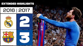 REAL MADRID 23 FC BARCELONA 201617  RESUMEN ampliado [upl. by Inami662]