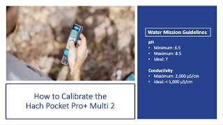 How to Calibrate the Hach Pocket Pro Multi 2 [upl. by Severn]