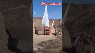 Wind turbine blade transportation 👷🧑‍🔧🌄 song [upl. by Nonnel]