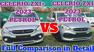 Maruti Celerio Zxi VS Celerio Zxi Plus 2023 Model Full Comparison in hindi 🚗🚗🚗 [upl. by Walkling]