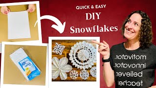 Creative DIY Snowflakes StepbyStep Tutorials [upl. by Erlandson]