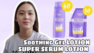 FRESH SKINLAB RETINOL ADVANCED WRINKLE REPAIR  SUPER SERUM LOTION amp SOOTHING GEL LOTION [upl. by Cohla565]