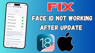 Fix✅ Face ID Not Working Issue On iPhone After iOS 18 Beta Update  2024 [upl. by Eizle]