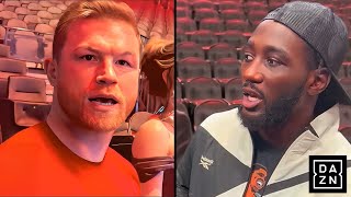 BREAKING Terence Crawford amp Canelo Alvarez FACE TO FACE in OUTSIDE RING BRAWL [upl. by Hedy]