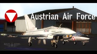 【FSXᴴᴰ】 Austrian Air Force  Eurofighter Typhoon  Saab 105OE  1080p [upl. by Oiril]