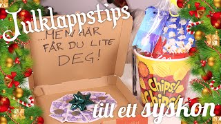 DIY Julklappstips till ett syskon  biolåda amp pengapizza [upl. by Irual]