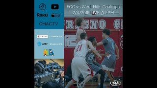 FCC Mens Basketball vs West Hills Coalinga [upl. by Wanonah]