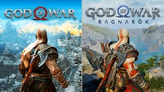 God of War vs God of War Ragnarok  Graphics Physics and Details Comparison [upl. by Myo]