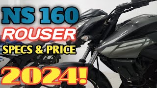 ROUSER NS 160 BLACK COLOR  SPECS AND PRICE 2024 UPDATE [upl. by Carolina]