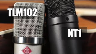 Rode NT1 vs Neumann TLM 102 acoustic guitar pt1 [upl. by Atik]