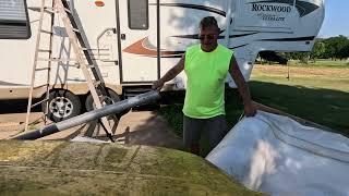 Easiest RV Awning Installation  New Trick [upl. by Tuddor]