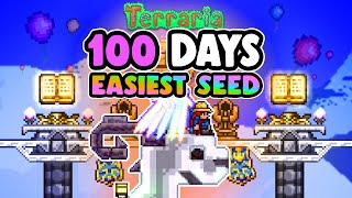 I Survived 100 Days in Terrarias EASIEST seed [upl. by Nannoc]