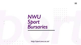 NWU Sport Bursary Applications [upl. by Ahusoj]