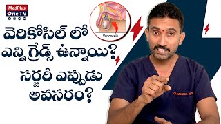 Varicocele Grading  When To See A Doctor Surgery Need Dr Surendra Reddy B MedPlusONETV [upl. by Omiseno]