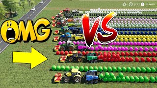 How to Make Direct Silage Bale with All Big Tractors Very Very Silage Bales Farming Simulator 19 [upl. by Lavine]