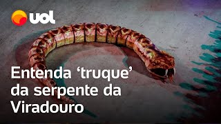 Carnaval 2024 Serpente da Viradouro não era um robô veja vídeo e entenda o segredo [upl. by Beeck]