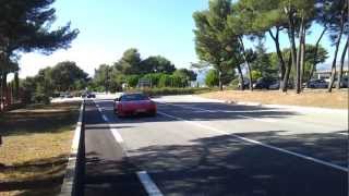 Ferrari 360 Challenge Stradale and ferrari 430 scuderia Flatout very loud sound [upl. by Yaker]