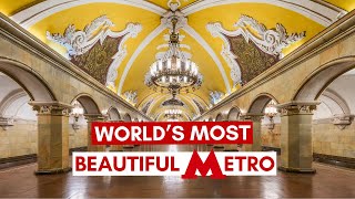 Moscow Metro The Most Beautiful Metro In The World [upl. by Senior646]