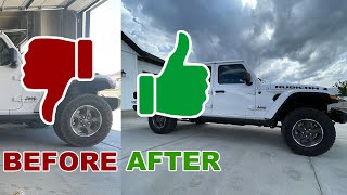 Installing a leveling kit on the Jeep Gladiator [upl. by Roumell600]