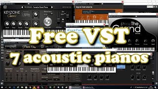 Top 7 free Acoustic Piano VST plugins 2019 [upl. by Introc]