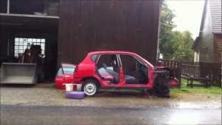 Airbagtest Daihatsu Sirion [upl. by Atniuq403]