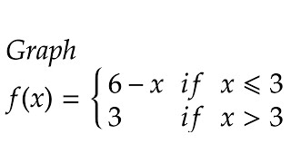 Graph the Piecewise Function [upl. by Rudman]