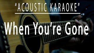 When youre gone  Cranberries Acoustic karaoke [upl. by Iahs418]