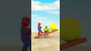 SpiderMan Hulk and Sonic Team Up – Impossible Balance Challenge [upl. by Elocaj]